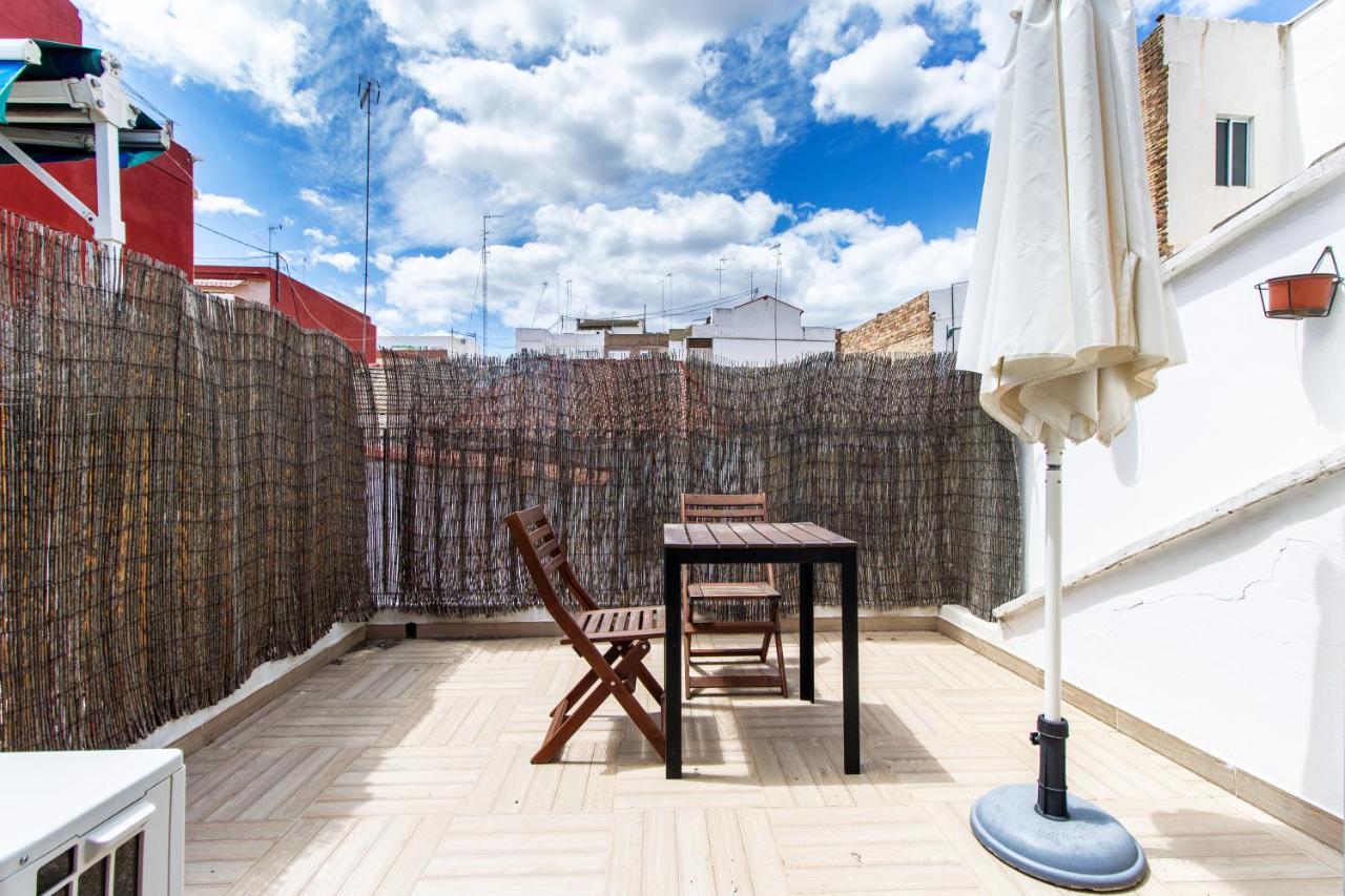 Estudio Para Parejas Con Terraza En La Playa Valencia Kültér fotó
