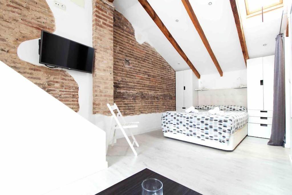 Estudio Para Parejas Con Terraza En La Playa Valencia Kültér fotó